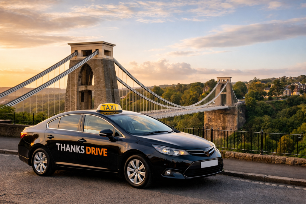 Thanks Drive taxi service in Bristol near Clifton Suspension Bridge
